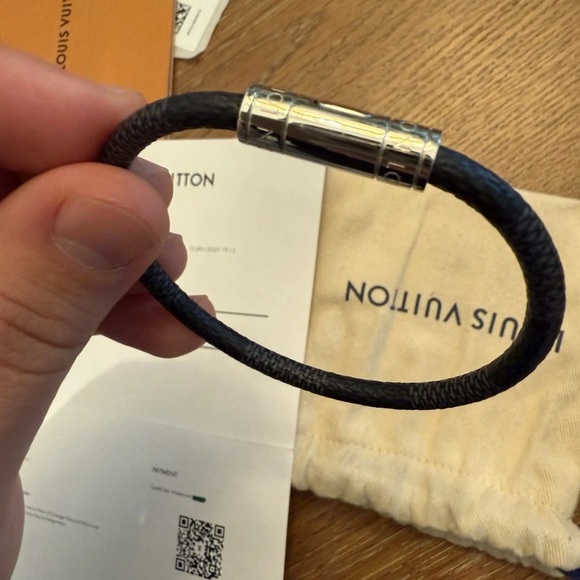 Louis Vuitton Black and Silver Bracelet - Picture 2 of 4